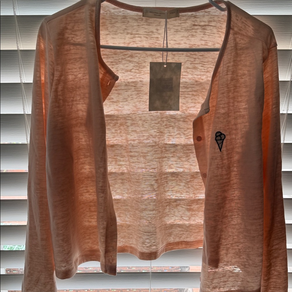 Chic Light Pink Cardigan Sweater